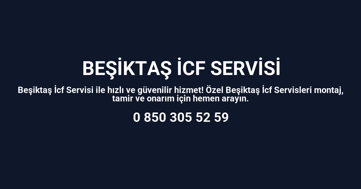 Beşiktaş İcf Servisi